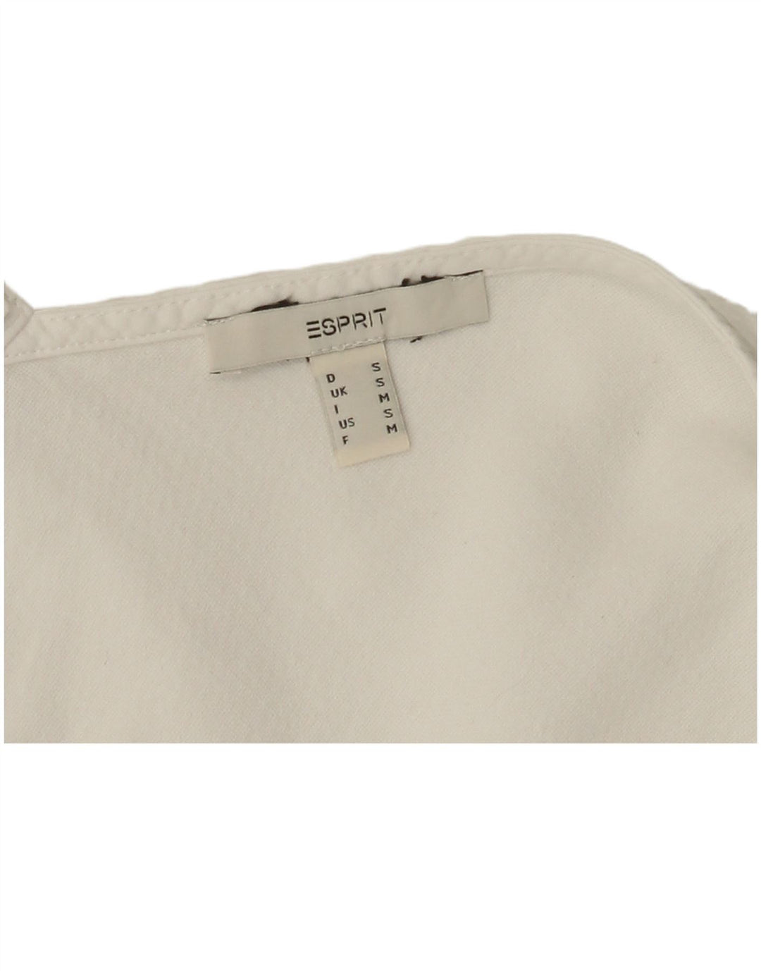 Esprit Blusa sin mangas para mujer UK 10 Small White