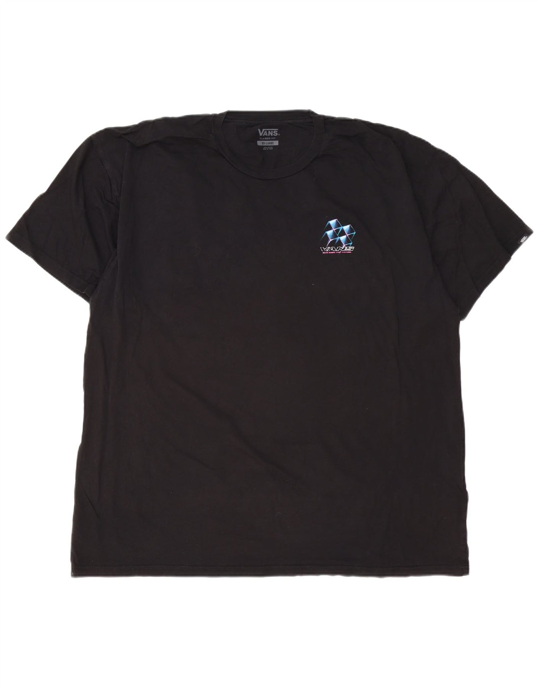 VANS Camiseta gráfica de ajuste clásico para hombre Top 2XL Algodón negro