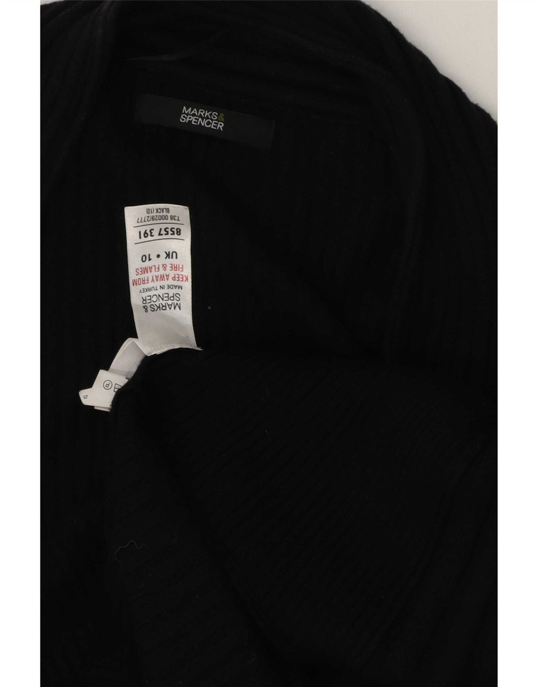 Marks & Spencer Suéter Cárdigan Abierto Largo para Mujer UK 40 Small Negro