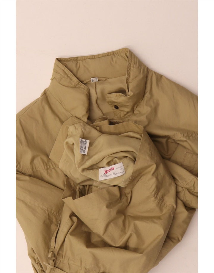 Peter Hahn Chaqueta utilitaria con capucha de gran tamaño para mujer Reino Unido 14 Algodón amarillo grande
