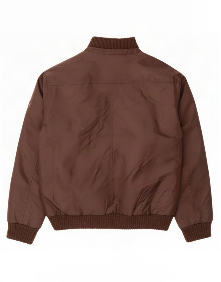 Chaqueta acolchada vintage para hombre Reino Unido 42 XL Poliéster marrón