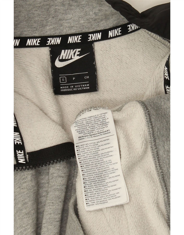 Nike - Chaqueta de chándal para hombre (talla pequeña), color gris, algodón