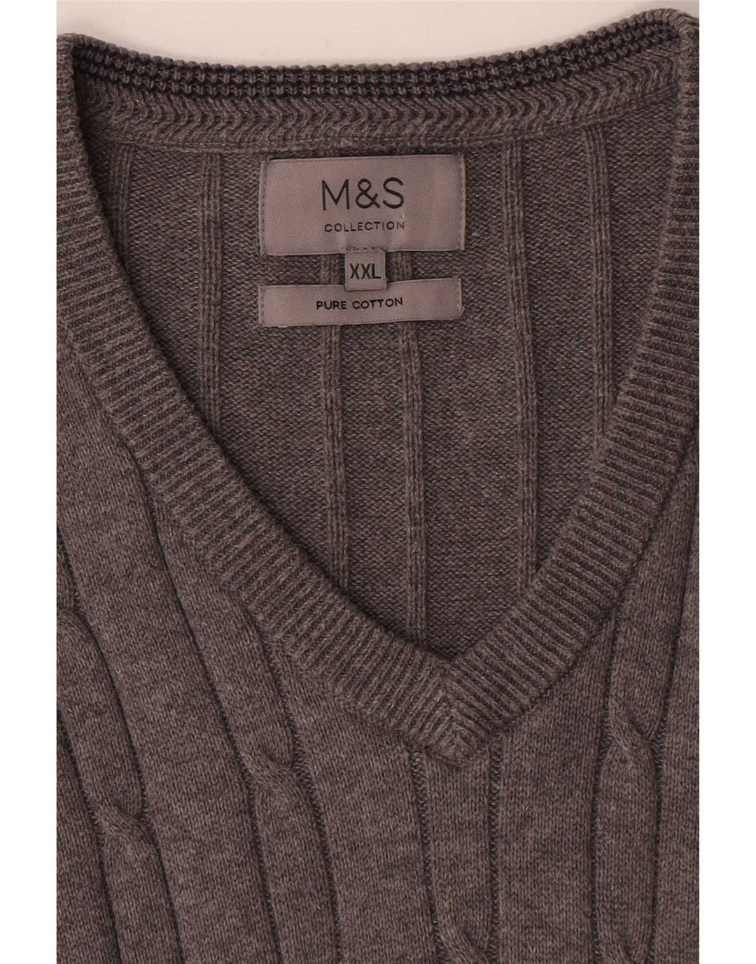 Marks & Spencer - Camiseta sin mangas para hombre, talla 2XL, algodón gris