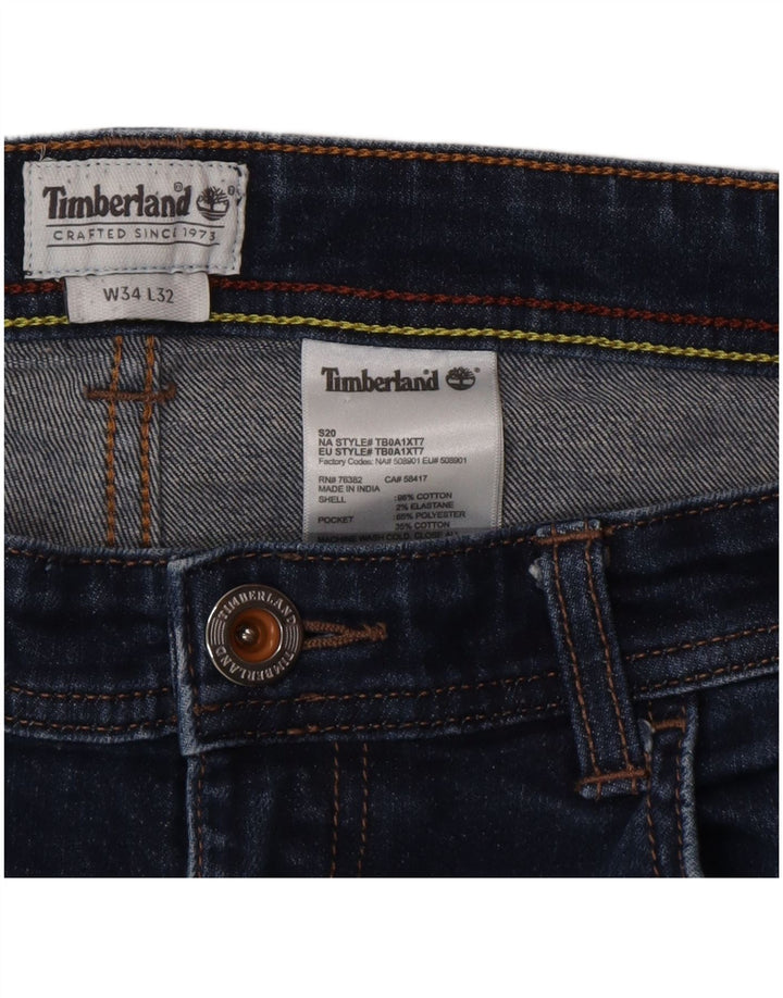Timberland Vaqueros ajustados para hombre W34 L32 Algodón azul