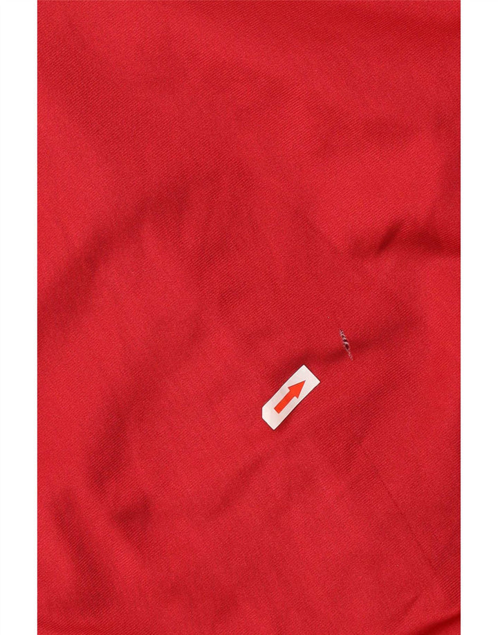 Asics Mens Graphic Chándal Top Chaqueta IT 52 Grande Rojo Colorblock