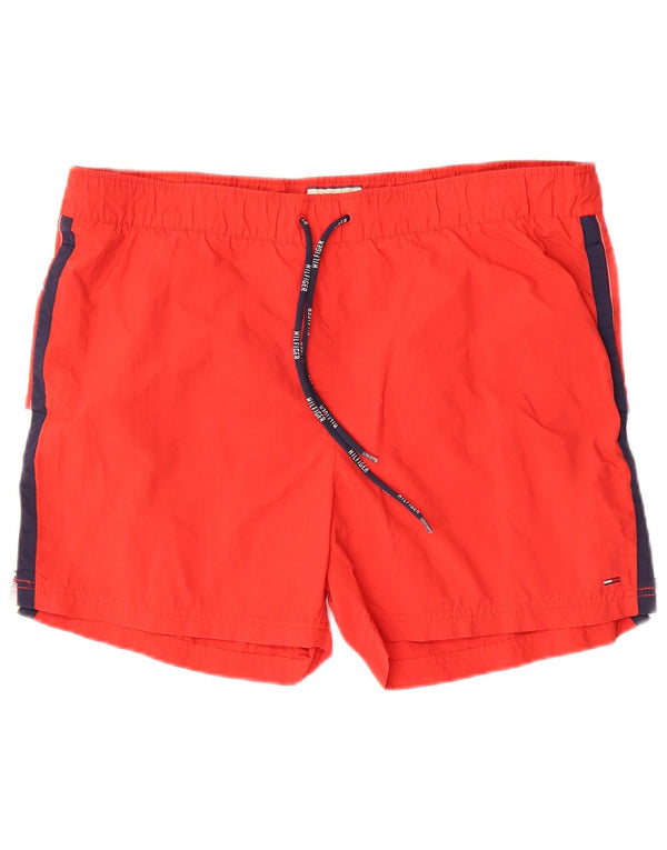 Tommy Hilfiger Shorts De Natación Gráficos Para Hombre Rojo Grande