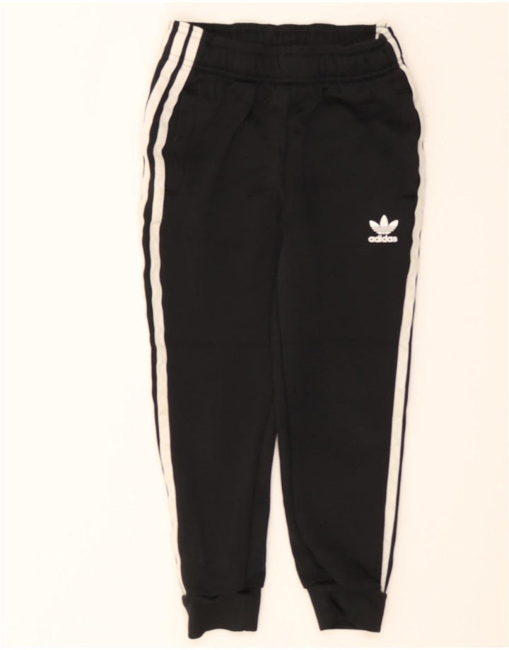 ADIDAS Boys Tracksuit Trousers Joggers 4-5 Years  Black Vintage Adidas and Second-Hand Adidas from Messina Hembry 