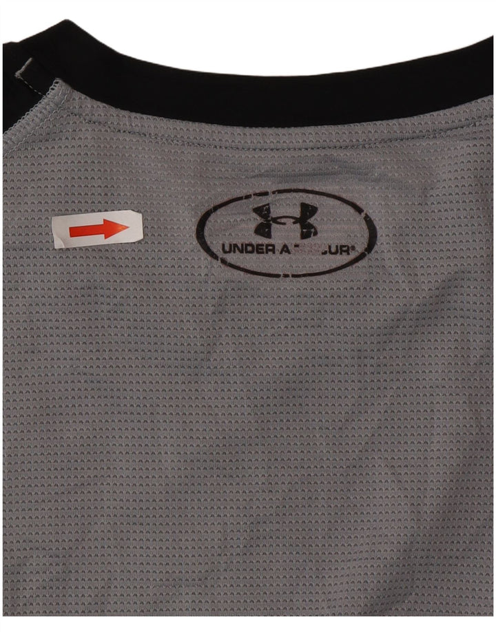 Under Armour Hombre Heat Gear Vest Top Small Negro Colorblock Poliéster