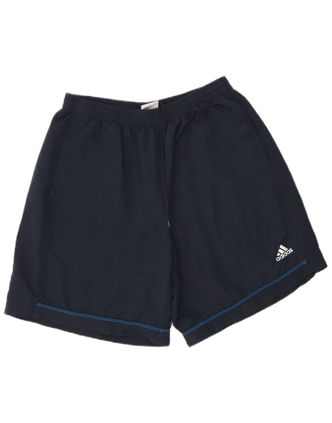 Adidas - Pantalones cortos deportivos para hombre, talla grande, poliéster, color azul marino