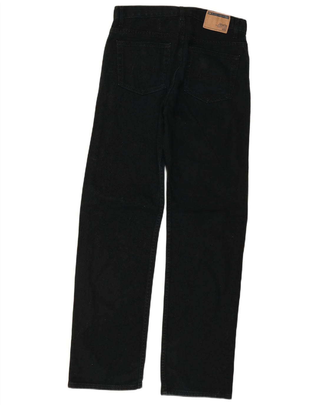 Marks & Spencer Vaqueros rectos Blue Harbor para hombre W32 L33 Algodón negro