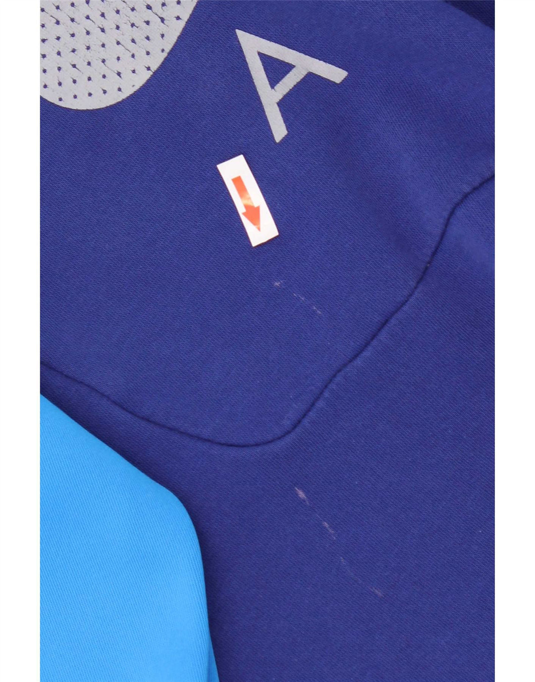 Nike Sudadera con gráfico tipo jersey para hombre, talla grande, color azul