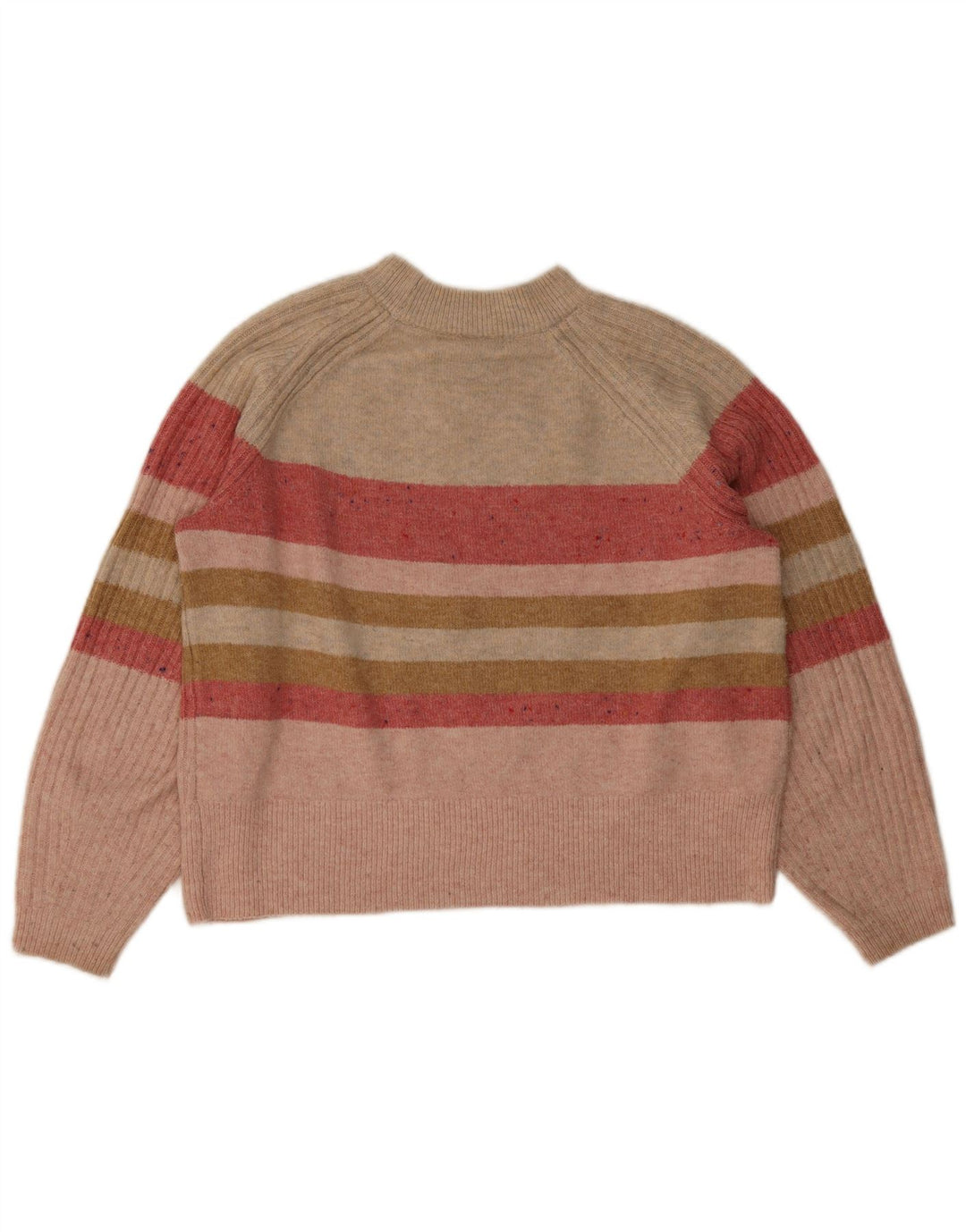 Marks & Spencer Suéter de cuello redondo para mujer UK 46 Mediano Rosa Rayas