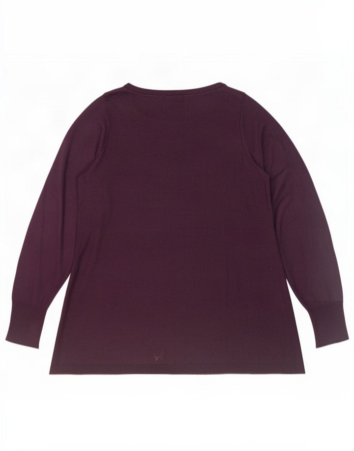 Marks & Spencer Top tipo túnica para mujer Reino Unido 40 Grande Acrílico granate