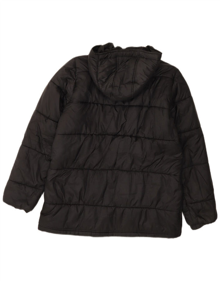 Adidas Chaqueta acolchada con capucha para mujer EU 40 Mediana Negro Poliéster