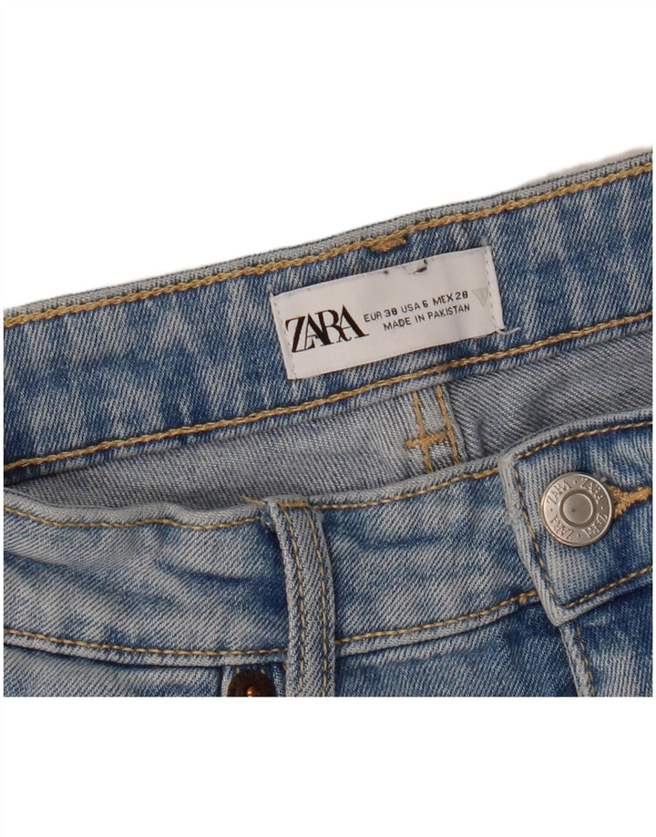 ZARA Vaqueros Bootcut Mujer EU 38 Small W28 L25 Azul