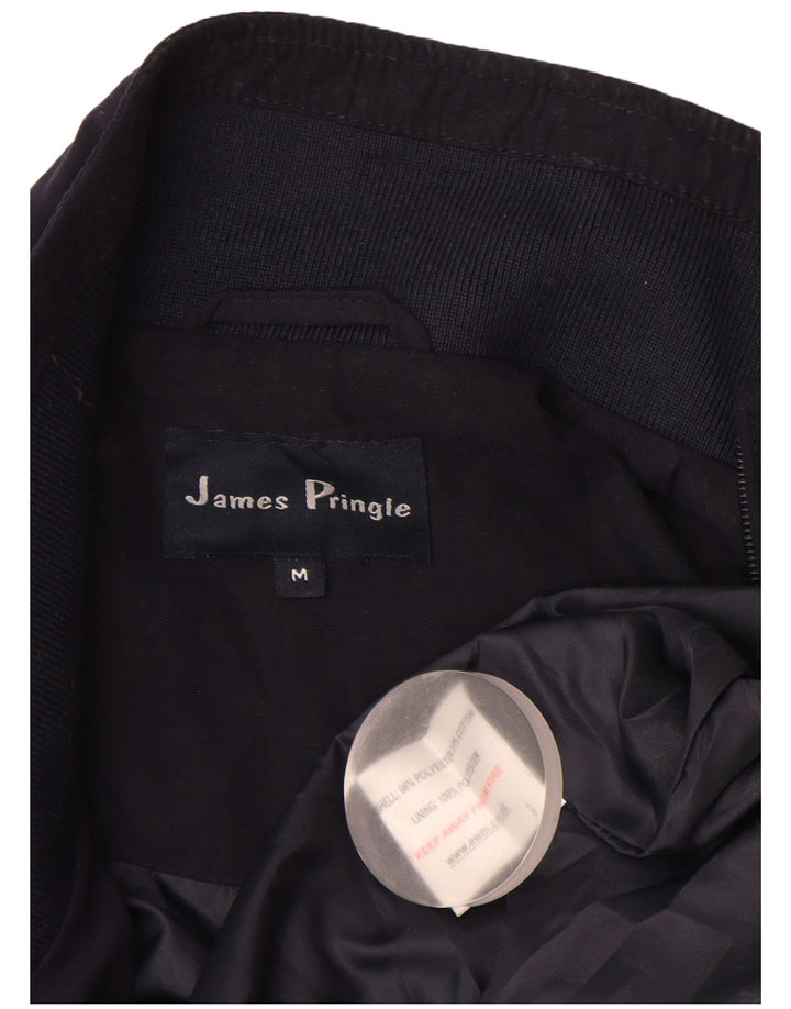 JAMES PRINGLE Chaqueta bomber para hombre UK 38 Mediana Azul marino Poliéster