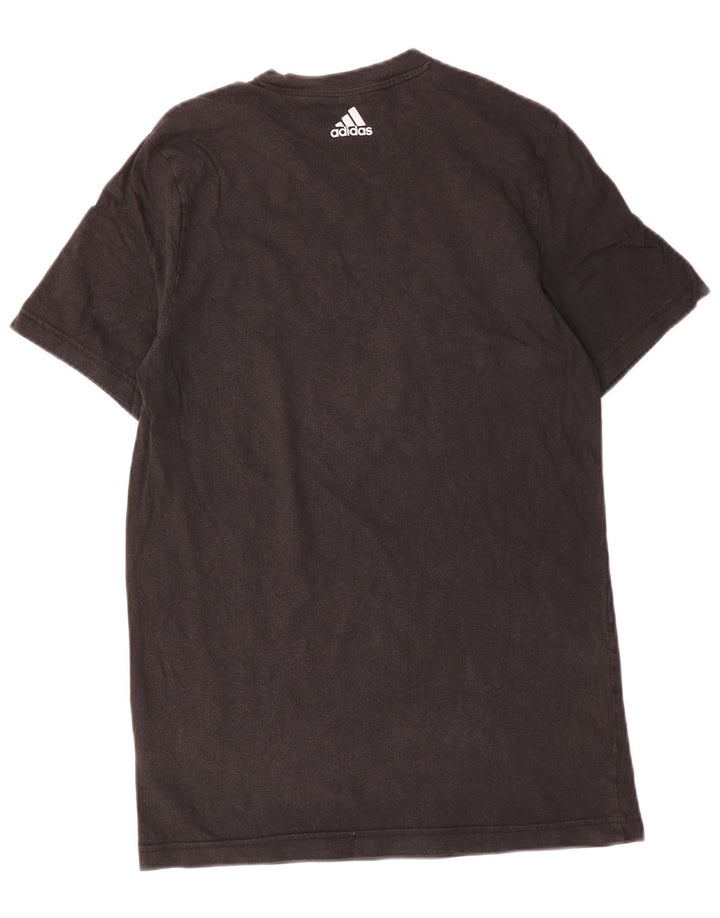 Adidas - Camiseta gráfica para hombre, talla mediana, algodón negro