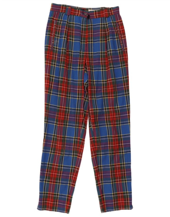 GARDEUR Pantalón de traje para mujer UK 12 Medium W28 L29 Cuadros multicolores