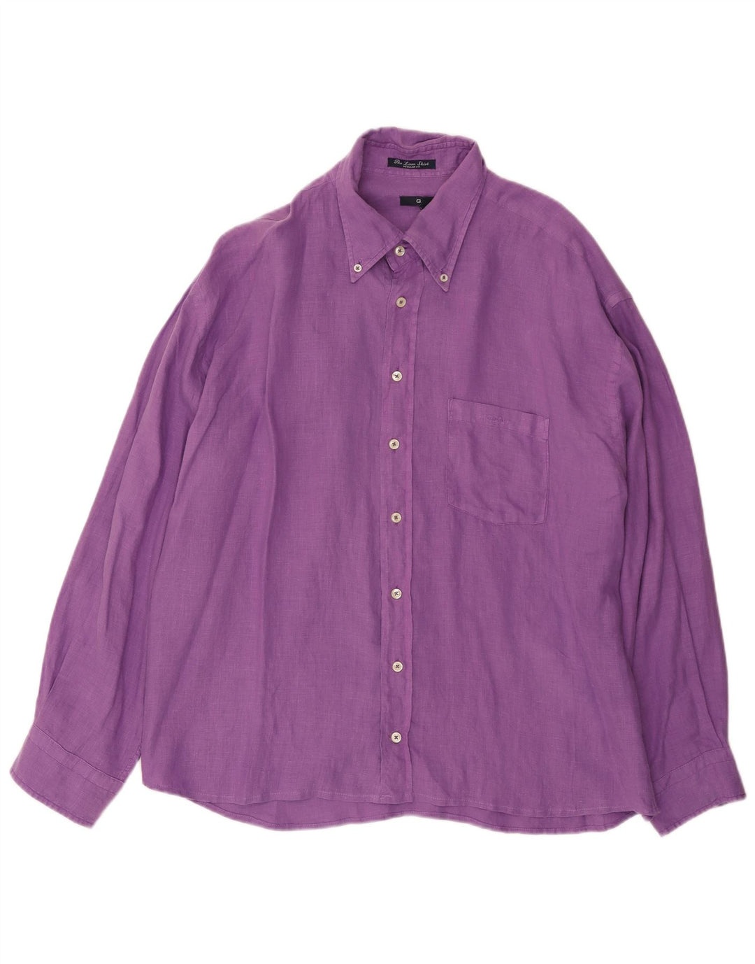 GANT Camisa Regular Fit para Hombre 2XL Lino Morado
