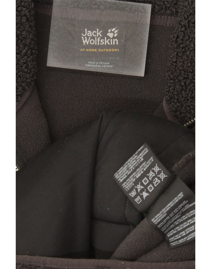 Jack Wolfskin Abrigo de forro polar extragrande para mujer UK 6 XS Poliéster gris