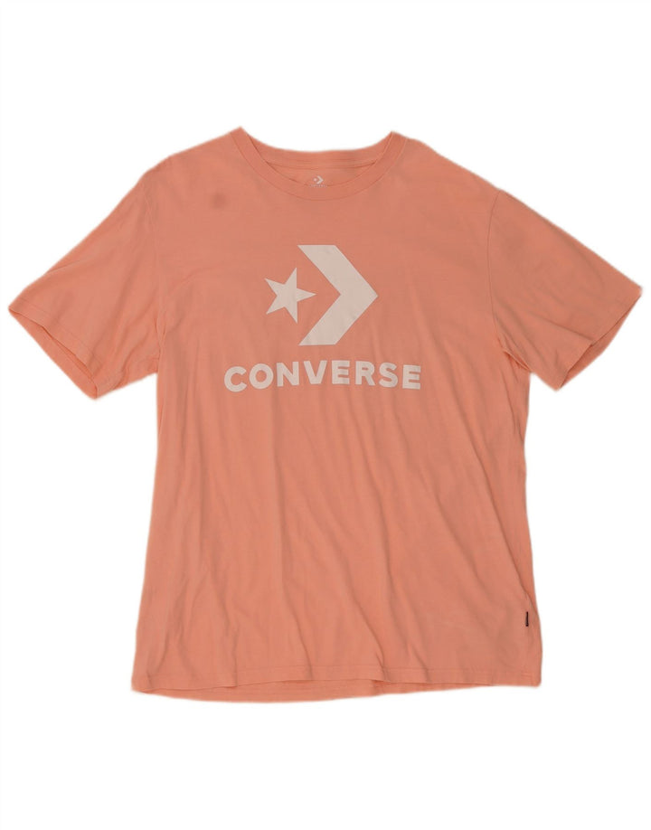 CONVERSE Camiseta gráfica para hombre Top XL Algodón rosa