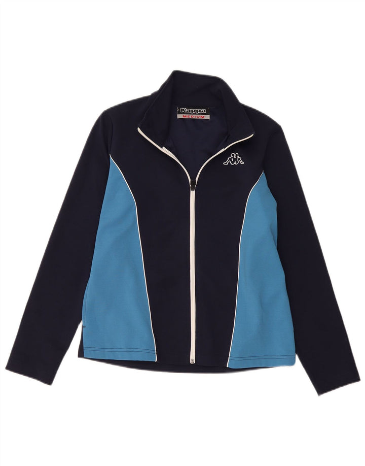 KAPPA Chaqueta de chándal para mujer UK 40 Medium Azul marino Colorblock