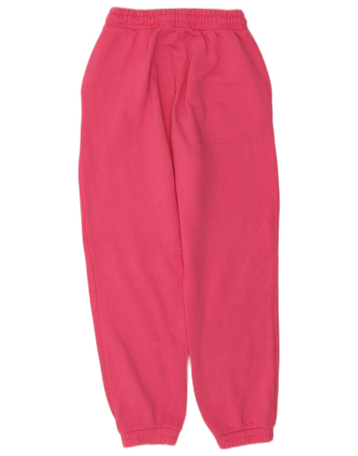 Zara Mujer Pantalón Chándal Joggers UK 8 Small Rosa Poliéster