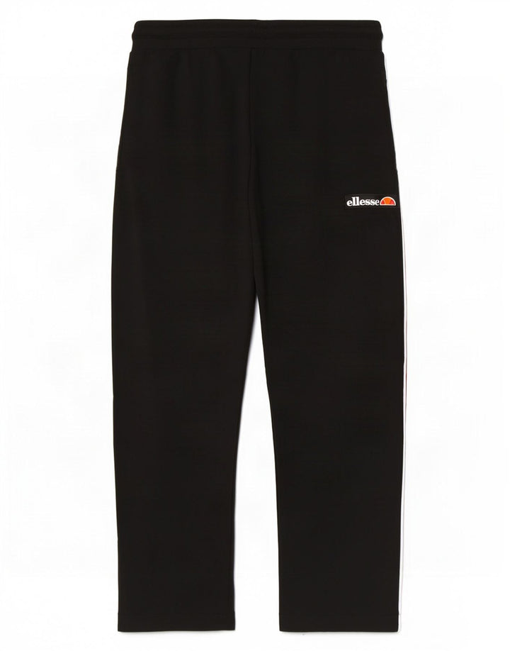Ellesse Hombre Pantalones De Chándal Gráficos De Algodón Color Block En Negro Mediano