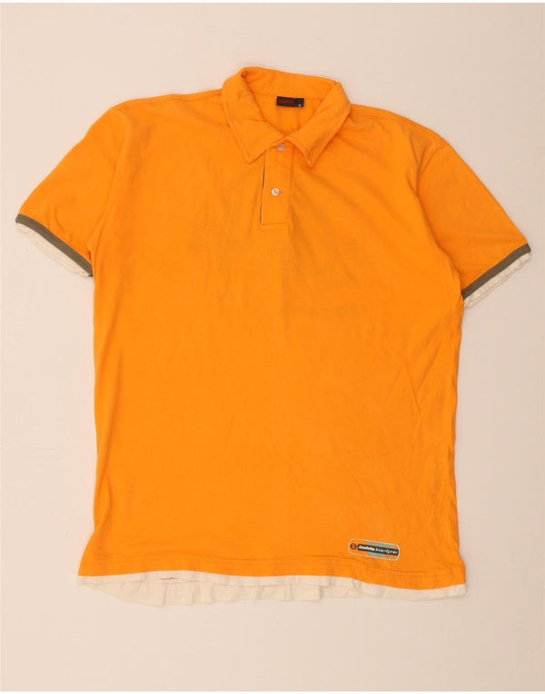 Invicta Polo gráfico para hombre XL Algodón color block naranja