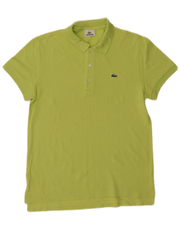 LACOSTE Polo para hombre talla 5 grande algodón verde