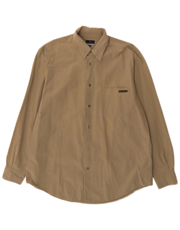 Camisa Trussardi Hombre Regular Fit XL Caqui