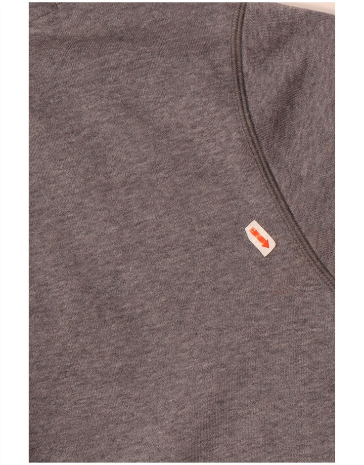 Under Armour Jersey con capucha gráfica para hombre, talla grande, gris moteado
