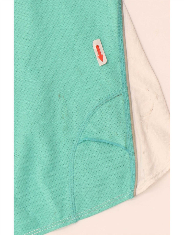 Nike Top corto sin mangas para mujer UK 8 Small Blanco Colorblock