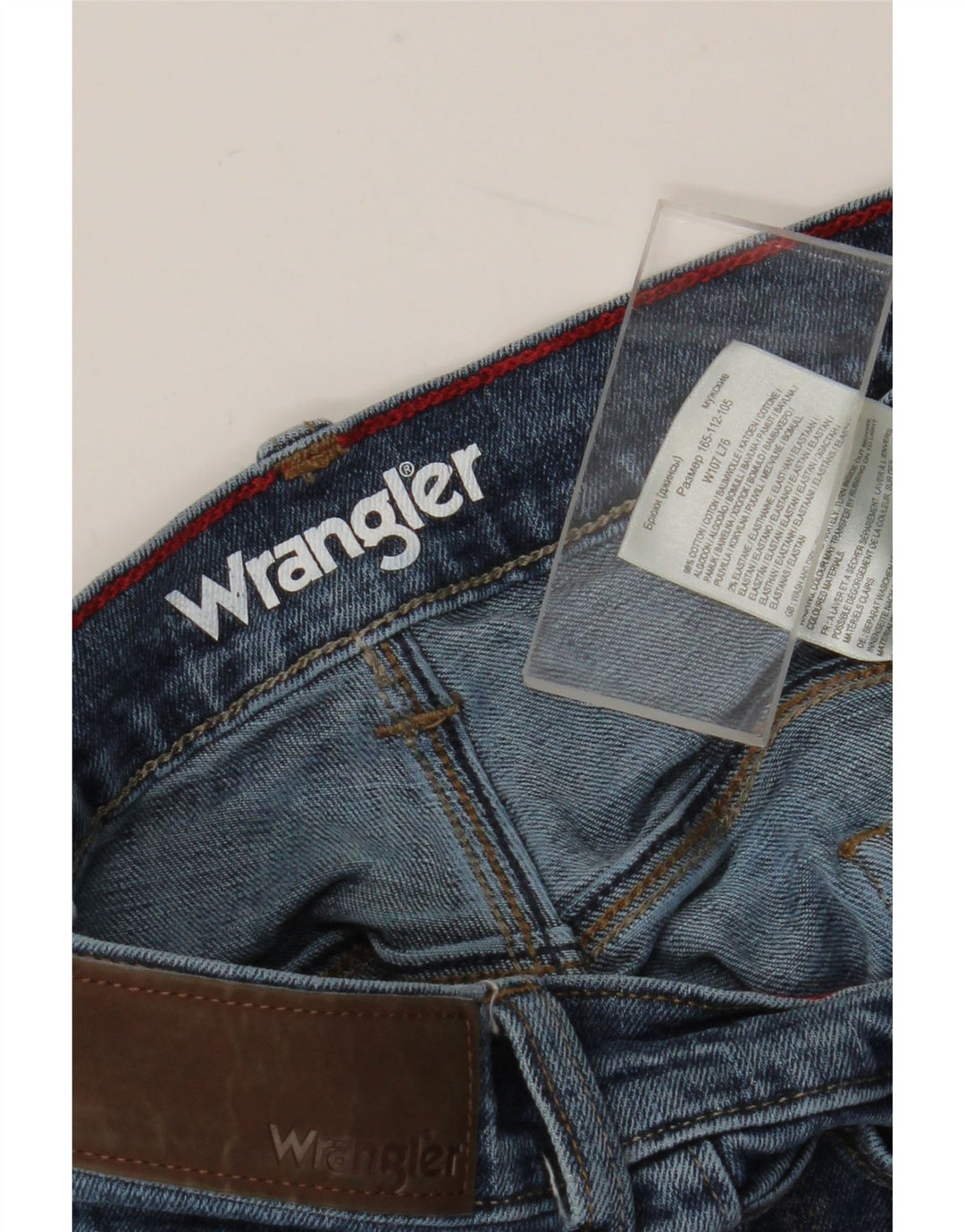 Wrangler Vaqueros rectos de corte regular para hombre W42 L30 Algodón azul
