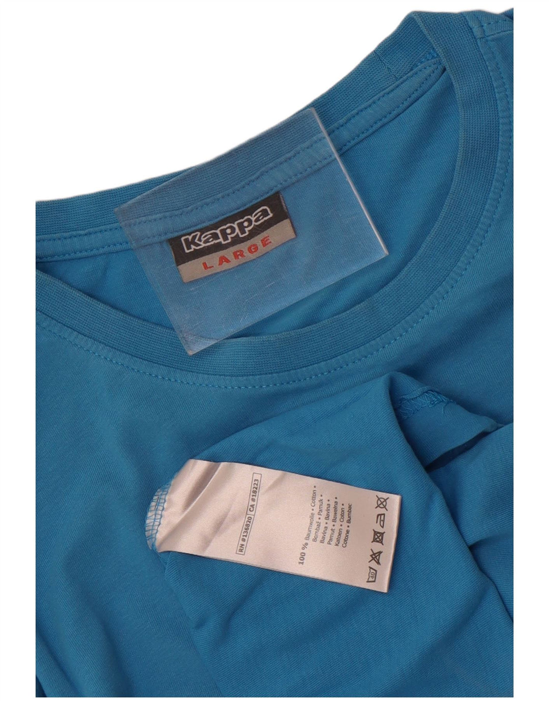 Kappa - Camiseta gráfica para hombre, talla grande, algodón azul