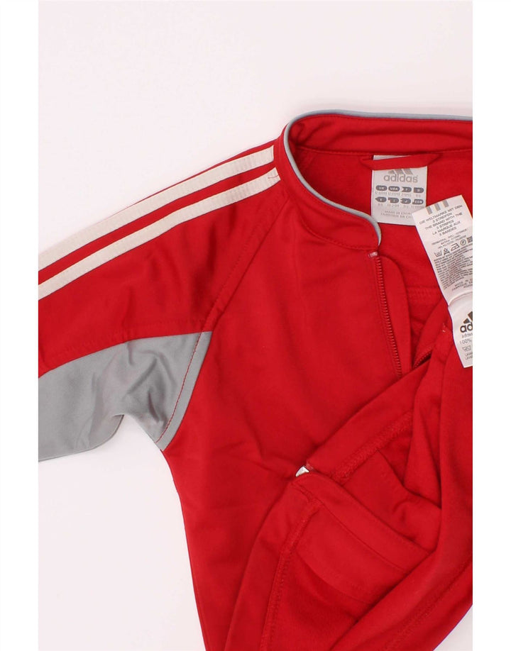 Adidas Chaqueta Chándal Bebé Niño 12-18 Meses Rojo Poliéster