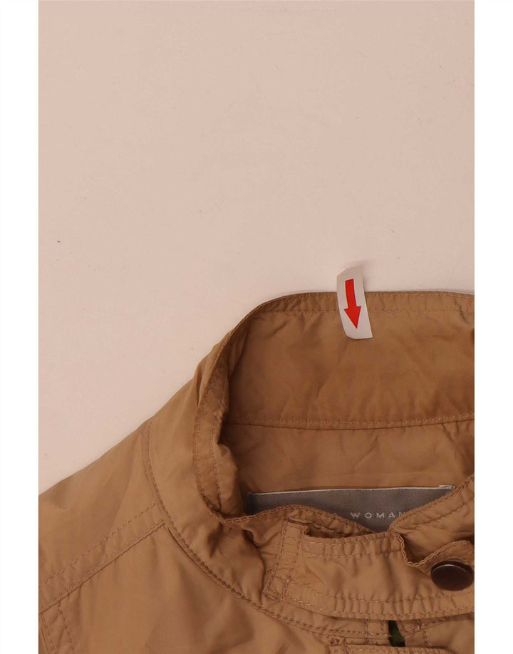 Zara Mujer Chaqueta Utilitaria UK 12 Medium Beige