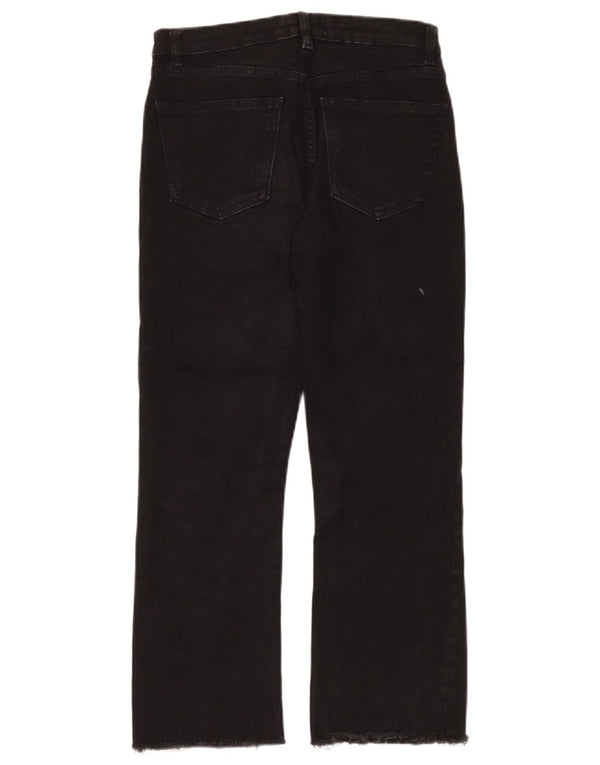 Zara Jeans Cortos Para Mujer EU 38 Small W28 L24 Negro