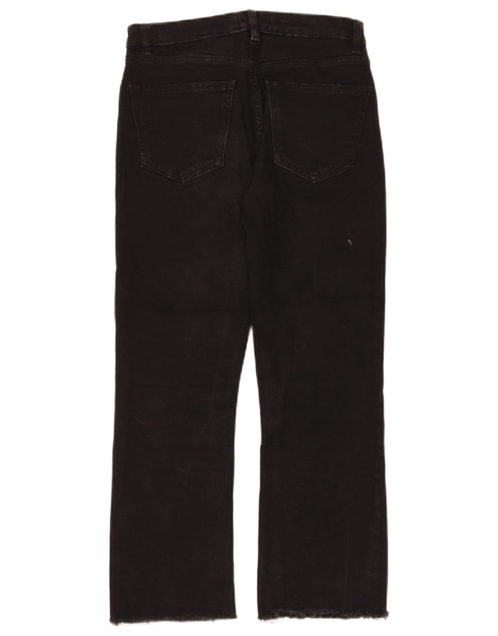 Zara Jeans Cortos Para Mujer EU 38 Small W28 L24 Negro