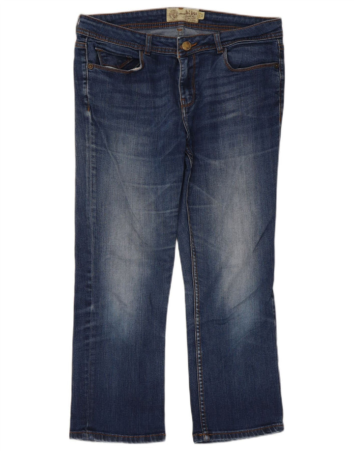 Vaqueros recortados para mujer Fat Face UK 12 Medium W32 L23 Azul