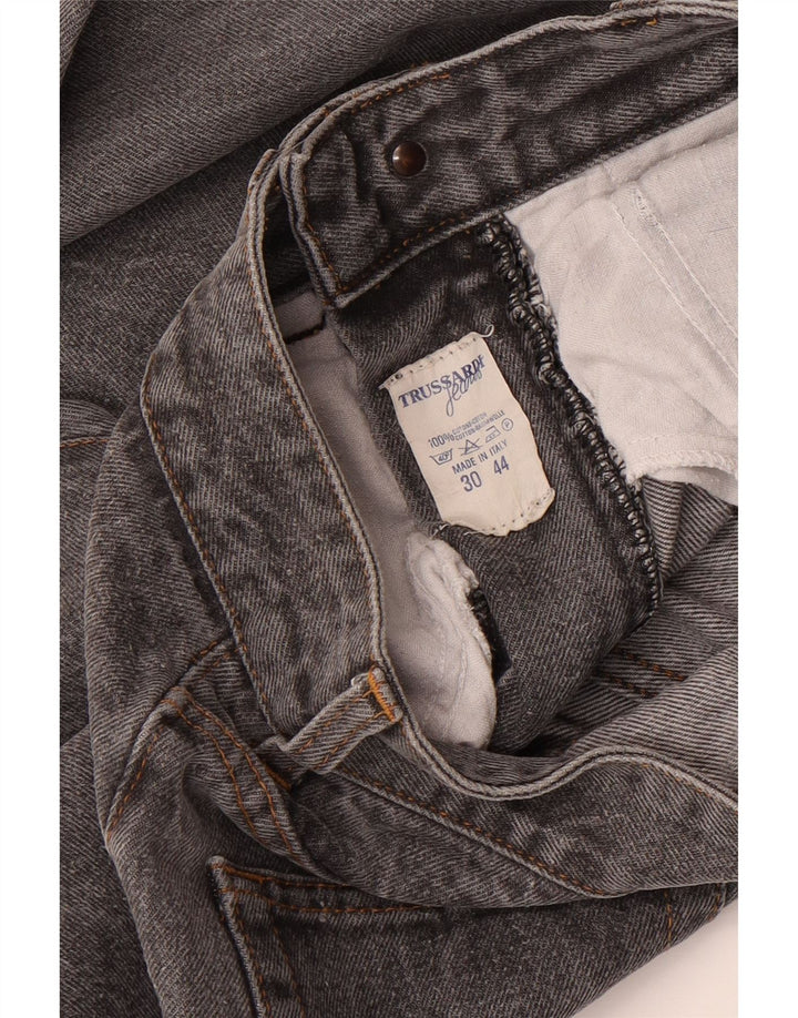 Vaqueros Trussardi Mujer Rectos W30 L27 Gris Algodón