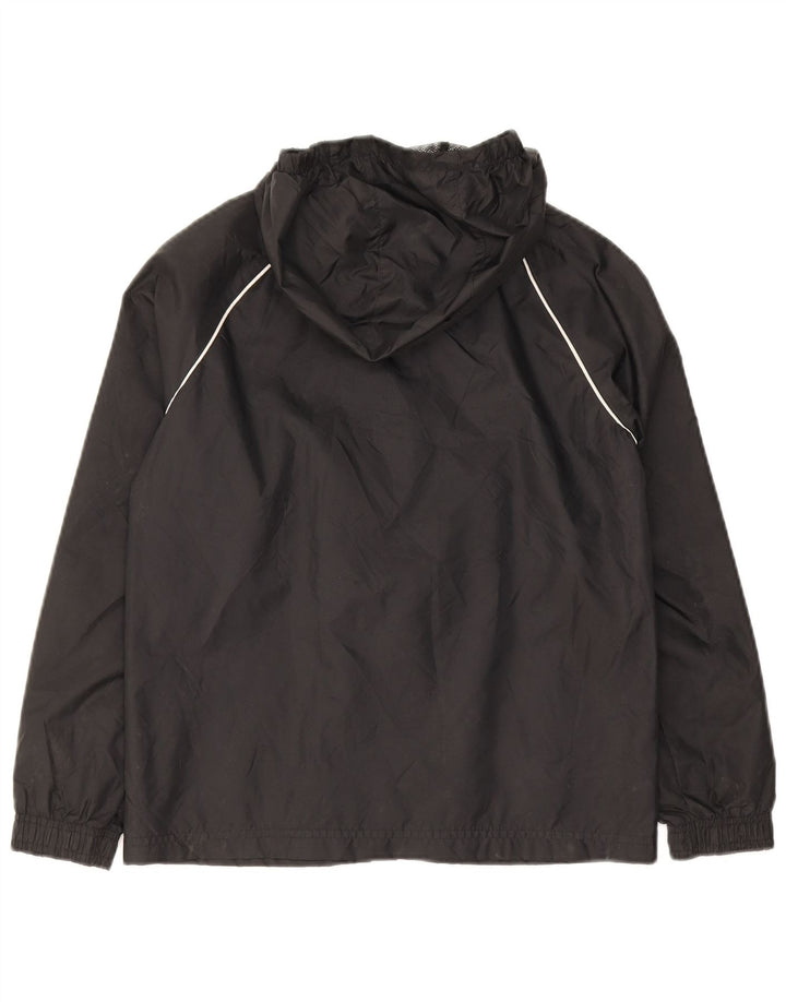 Adidas Chaqueta impermeable con capucha para niños 9-10 años Nylon negro