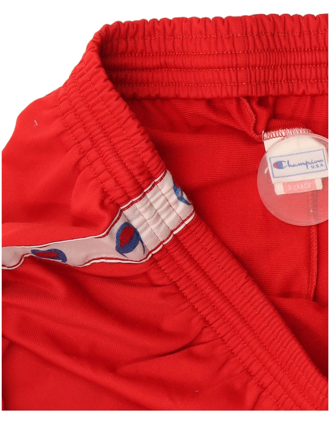 Champion Pantalones De Chándal Gráficos Para Hombre XL Poliéster Color Block Rojo