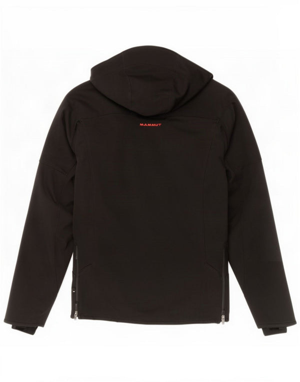 Mammut Womens Hooded Windbreaker Jacket UK 14 Medium Black Polyester