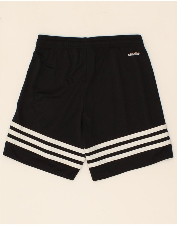 ADIDAS Boys Climalite Sport Shorts 7-8 Years Small Black Polyester Vintage Adidas and Second-Hand Adidas from Messina Hembry 