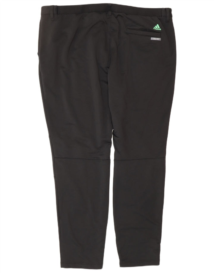 ADIDAS Pantalón Chino Slim para Hombre XL W40 L30 Poliéster Negro
