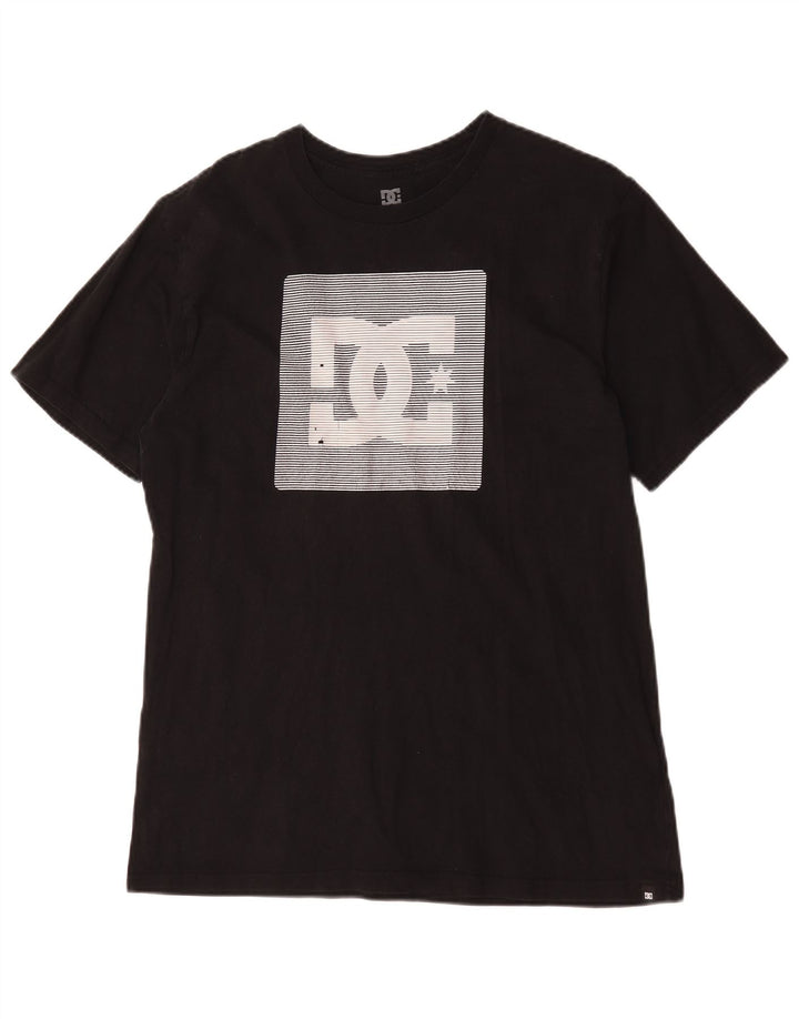 DC Camiseta gráfica para hombre Top XL Algodón negro