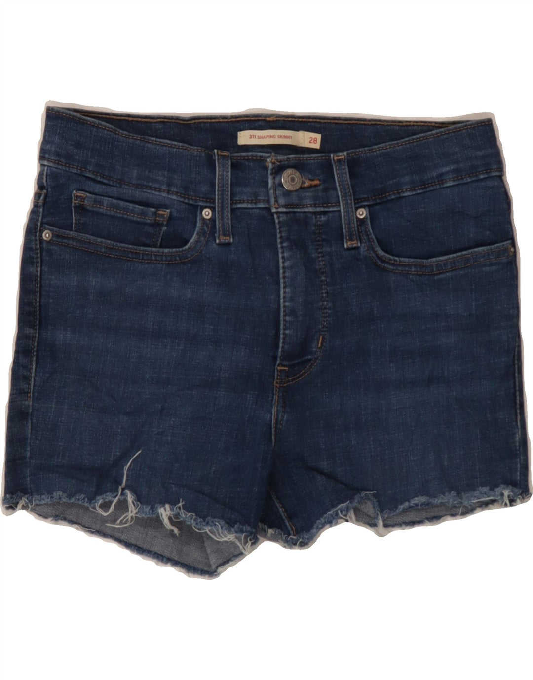 LEVI'S Womens 311 Denim Shorts W28 Medium  Blue Vintage Levi's and Second-Hand Levi's from Messina Hembry 