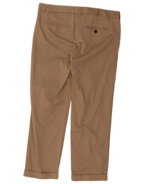 Gap Pantalones chinos rectos para mujer UK 12 Medium W32 L26 Algodón beige