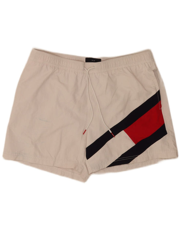 Tommy Hilfiger Bañador para Hombre con Gráfico Regular XL Blanco Colorblock